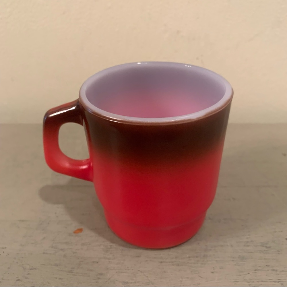 VTG Fire King Red Ombré Coffee/Tea Mug